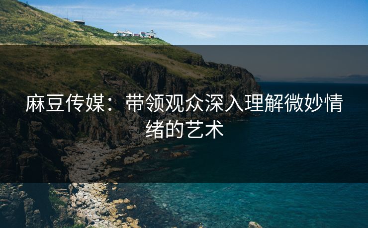 麻豆传媒:带领观众深入理解微妙情绪的艺术